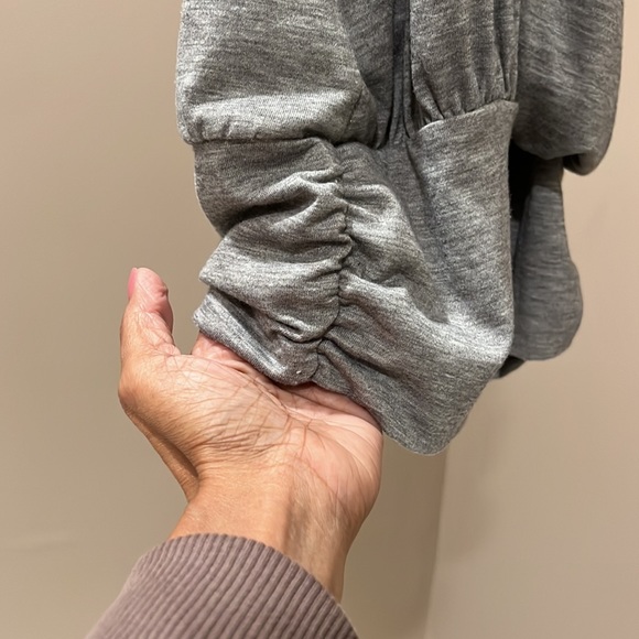 Ruched wrap top with halter neckline in soft jersey - Picture 3 of 3